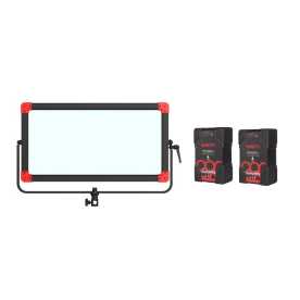 Swit PL-E90P Akku Kit ( 2x PB-R290S+), Waterproof 3rd Generation 90W LED Panel Light, ultra slim, V-Mount